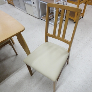 SAKAI KOUGEI/サカイ工芸 ダイニングテーブル 5点セット キュート120 ナチュラル 木目 テーブル／チェア×4【ユーズドユーズ名古屋天白店】の画像