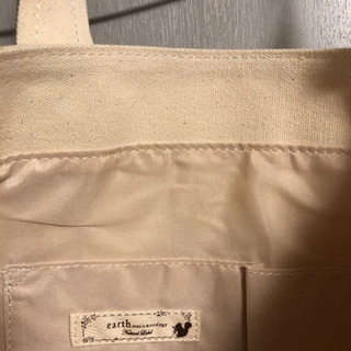 トートバッグ中帆布緑色　未使用の画像