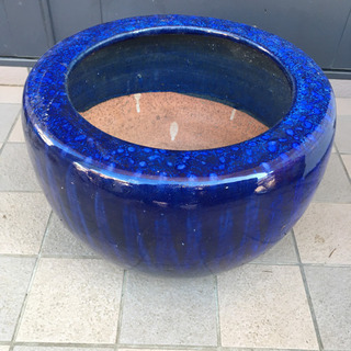 訳有 丸型火鉢 径44cm◇火桶/火櫃/瓶掛/円形/陶器/木炭/...