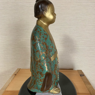 置物 無我童子 (米治一 作) 鋳鉄製の画像