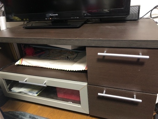 テレビ台 収納つき　茶色
