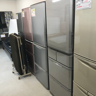 【リサイクルサービス八光　田上店　安心の3か月保証　旧鹿児島市内配達・設置無料】シャープ SHARP プラズマクラスター冷蔵庫 412L(幅60cm) どっちもドア SJ-W412D-S SJ-W412D-S