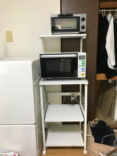 電子レンジ、オーブントースター、レンジ台