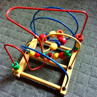 木製おもちゃ くるくる ビーズコースター