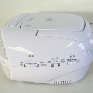 AM/FM CDラジオ 単2電池×6本/電源ケーブル 取説付き　オーム電機 RCR-87Z　防災グッズの画像