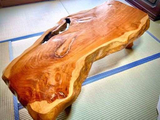 天然木　一枚板　和室用テーブル