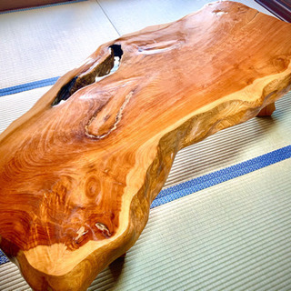 天然木　一枚板　和室用テーブル