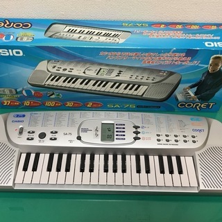 美品 CASIO カシオ SA-75 ミニ電子キーボード
