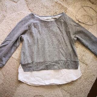 #カットソー #イーハイフン #ドッキングシャツ #七分袖