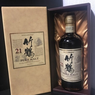 竹鶴21年　未開栓 竹鶴21年 化粧箱付き 未開栓