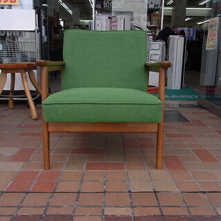 カリモク60 Kチェア 1シーター タープグリーンの画像