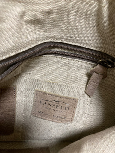 LANZET、本革　ハンドバック