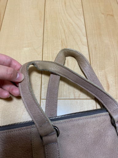 LANZET、本革　ハンドバック