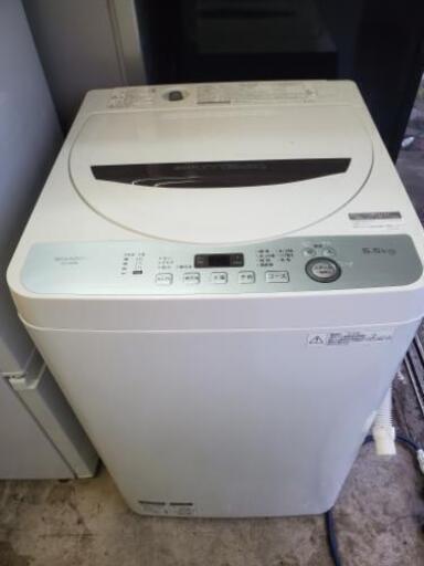 SHARP シャープ 5.5kg 全自動電気洗濯機 ES-GE5B 2018年製