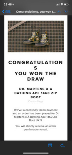 Dr.Martens×エイプ 1460 BAPE ZIP 8ホール(CAMO)
