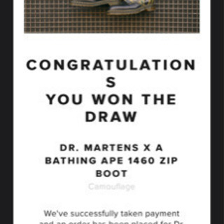 Dr.Martens×エイプ 1460 BAPE ZIP 8ホール(CAMO)の画像