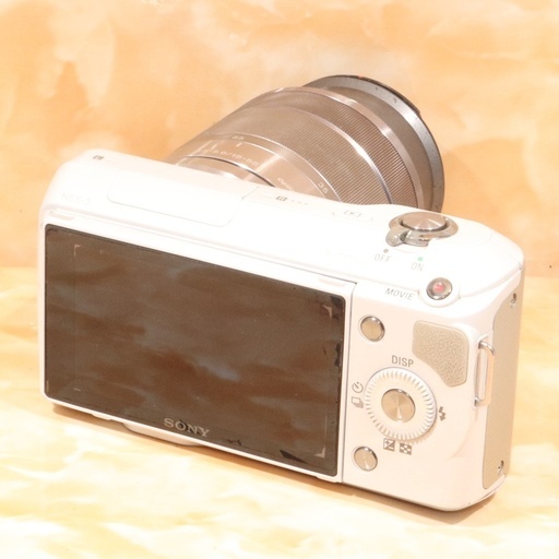 ☆WifiSDでスマホ転送☆ソニー 本物 NEX-3 レンズキット ホワイト
