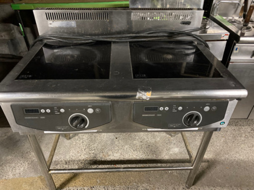 IHコンロホシザキ 2口電磁調理器 HIH-33TB 中古品