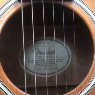 FENDER エレアコ  ハードケース、ソフトケース付きの画像