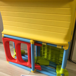 トーマス  げんき！　かんたんおりたたみジム　滑り台　ジム　バスケットの画像