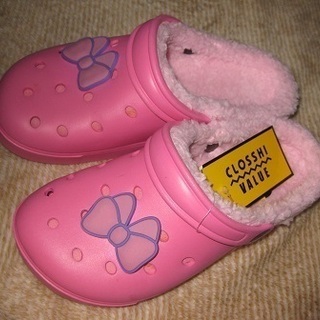 タグ付き未使用品 crocs クロックス 風 サンダル ピンクボ...