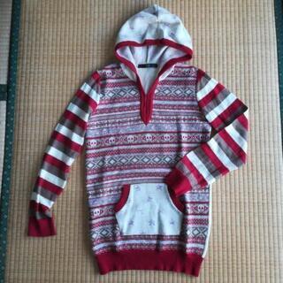 スカルなニットパーカー