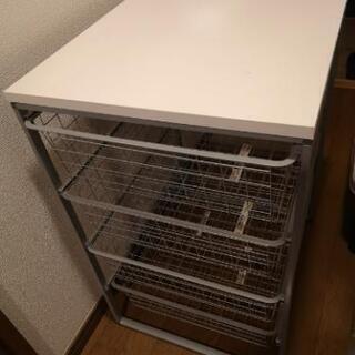 IKEAワイヤーバスケット収納棚