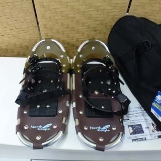  2WAYアルミスノーシュー 収納バッグ付 かんじき アウトドア...