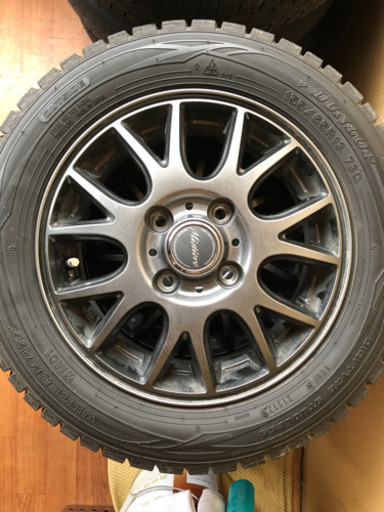 美品13インチスタッドレス＆アルミホイール4本セット
