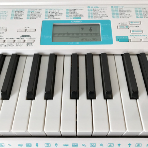 CASIO カシオ 電子キーボード 光ナビゲーション LK-128  スタンド付き！