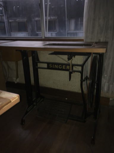 シンガーミシン台 ミシン無し アンティーク レトロ