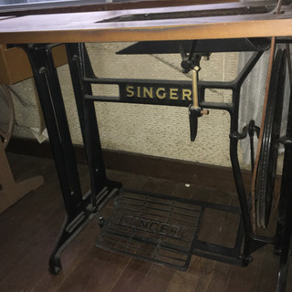 シンガーミシン台 ミシン無し アンティーク レトロの画像