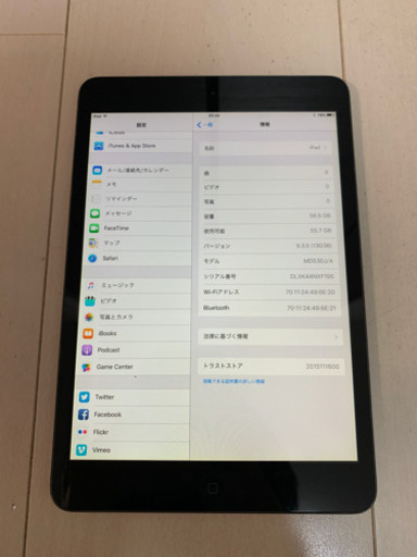 iPad 本体　iPadmini