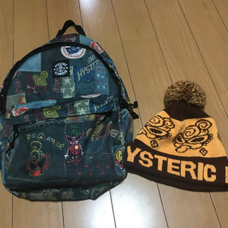ヒステリックミニ  リュック　ニット帽