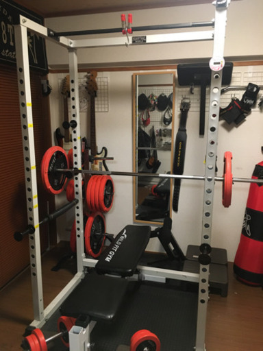 マーシャルワールドスーパーパワーラックB17他ホームジムセット