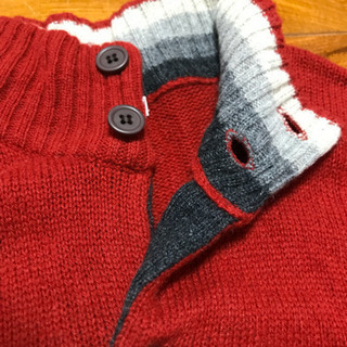 a.v.v  赤　セーター　オシャレ　ライン