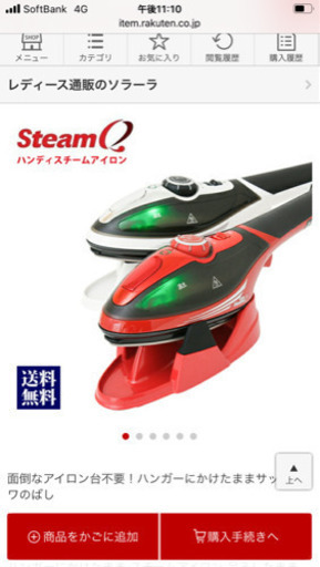 パワフルハンディスチーマー新品