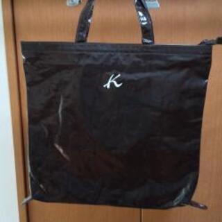 キタムラのトートバッグ　ショッピングバッグ　　ビニール　　黒