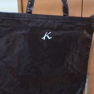 キタムラのトートバッグ　ショッピングバッグ　　ビニール　　黒の画像