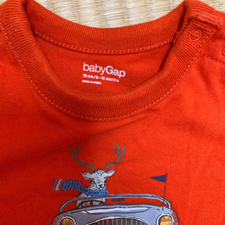 ベビーギャップ　Tシャツロンパース70の画像