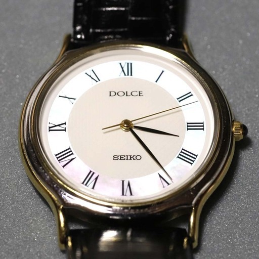 【美品】SEIKO DOLCE ドルチェ5E31-6D60メンズ クオーツ