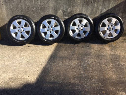 ［取り引き終了］日産セレナ純正アルミホイール付き