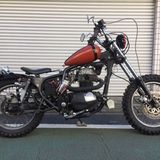 エストレア250 オールドルックなダートトラックスタイルカスタムSR400 グラストラッカー  アメリカンの画像