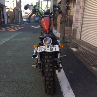 エストレア250 オールドルックなダートトラックスタイルカスタムSR400 グラストラッカー  アメリカンの画像