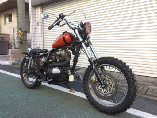 エストレア250 オールドルックなダートトラックスタイルカスタムSR400 グラストラッカー  アメリカン