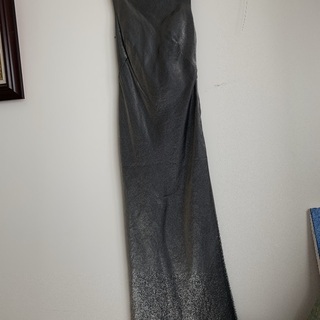 値下げ　パーティードレス　シルバー