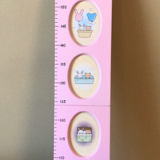 ⭐️値下げします⭐️未使用保管品　フォトフレーム身長計　木製　