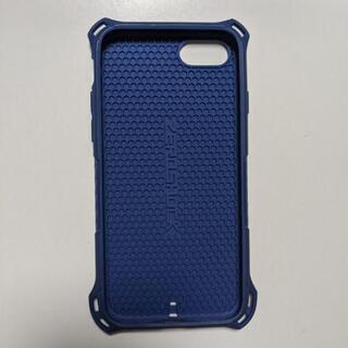 ⑤スマホケース　ブルー　iPhone　ZEROSHOCK　ELECOMの画像