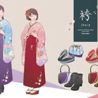 【女児袴着付け】　着付け&ヘアメイク教室　１回2500円の画像