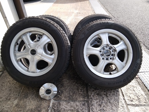 スタッドレスタイヤ・アルミホイールセット　195/65/15　４本セット